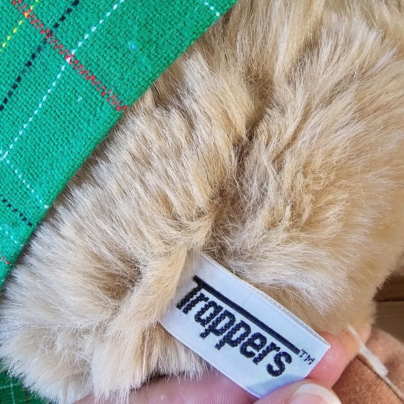 Vintage Trappers Bear Plush Christmas Santa Teddy Girl Dress Boots Hat Doll Toy - Picture 5 of 9